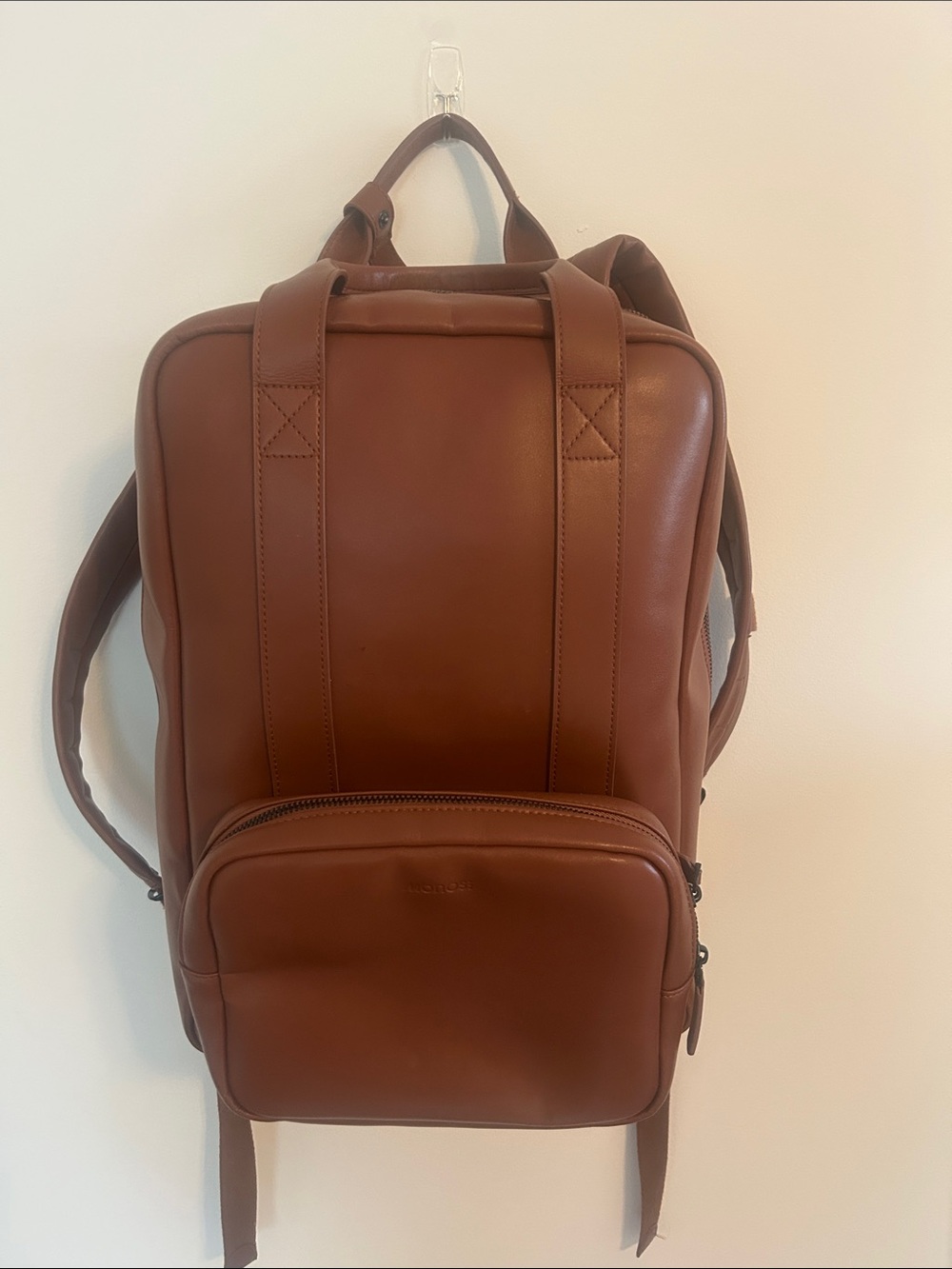 Monos  Leather Backpack - Brown